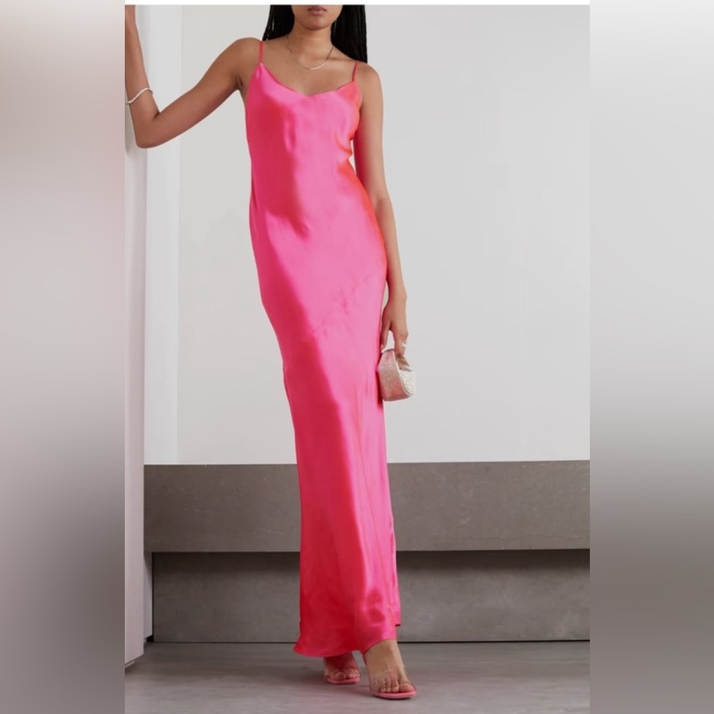 L’Agence Serita Slip Dress Pink